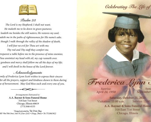 Frederica L Scott Obituary