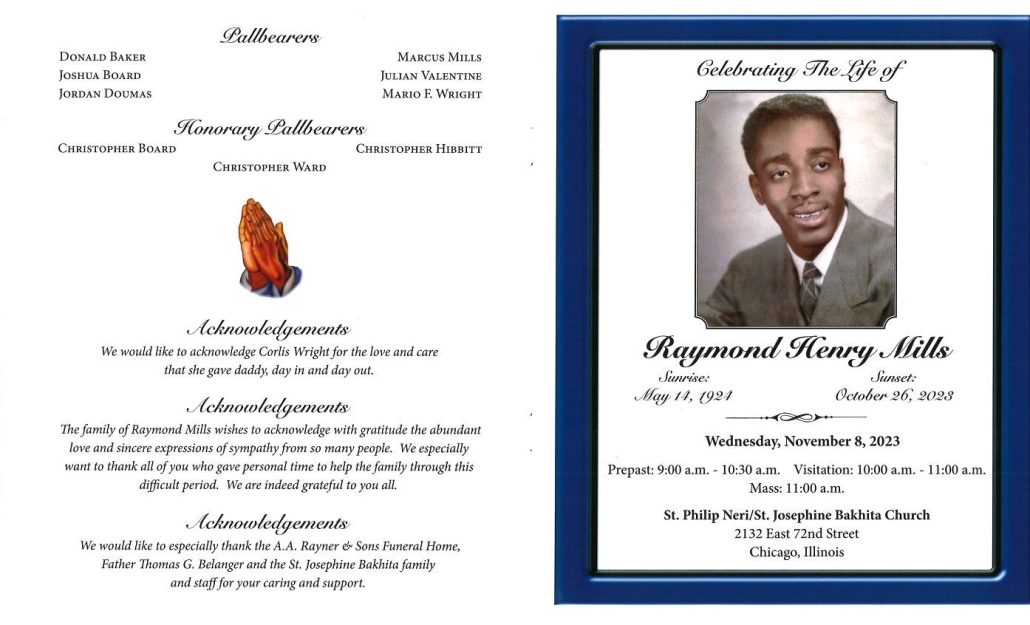 Raymond H Mills Obituary