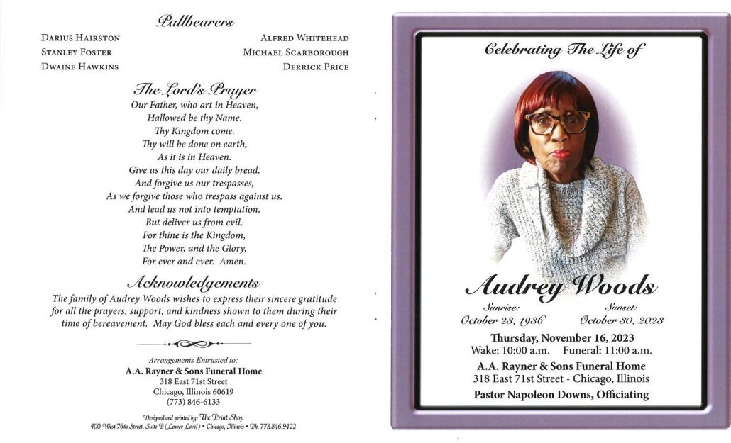 Audrey Woods Obituary