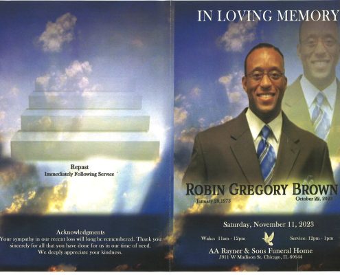 Robin G Brown Obituary