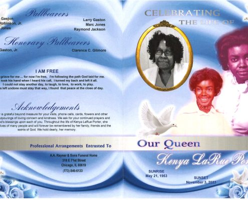 Kenya LaRue Porter Obituary