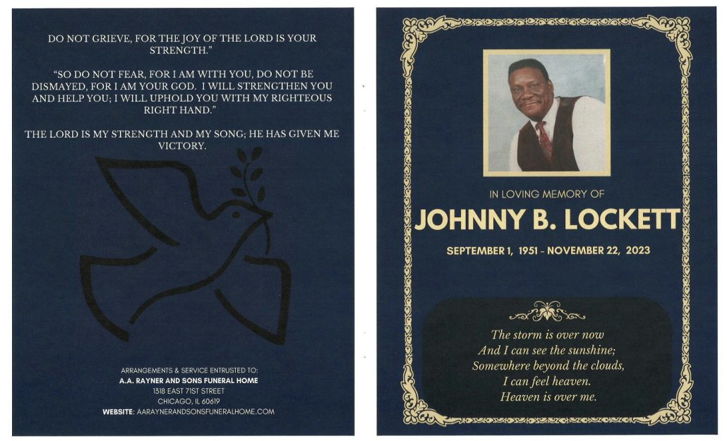 Johnny B Lockett Obituary