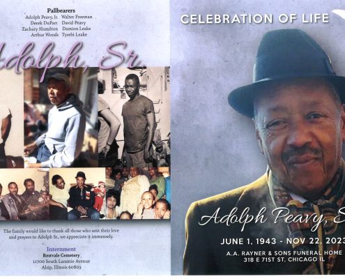 Adolph Peavy Sr Obituary