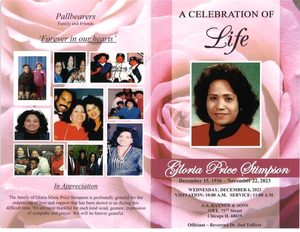 Gloria P Stimpson Obituary