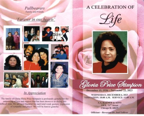 Gloria P Stimpson Obituary