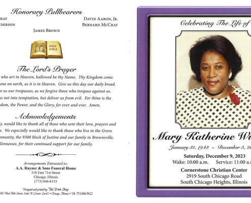 Mary K Willette Obituary