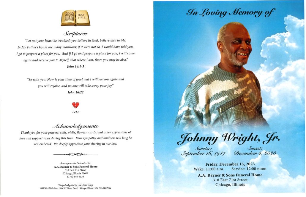 Johnny Wright Jr Obituary