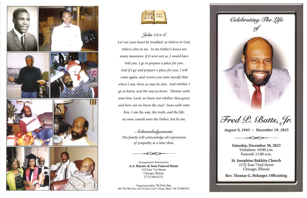 Fred P Batts Jr Obituary