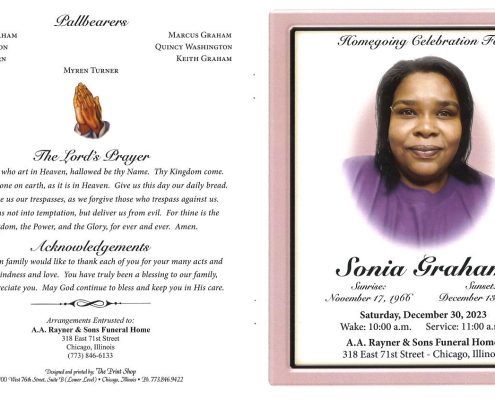 Sonia Graham Obituary