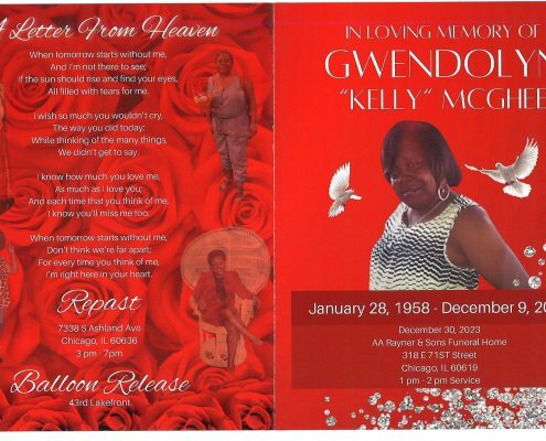 Gwendolyn Kelly Mcghee Obituary