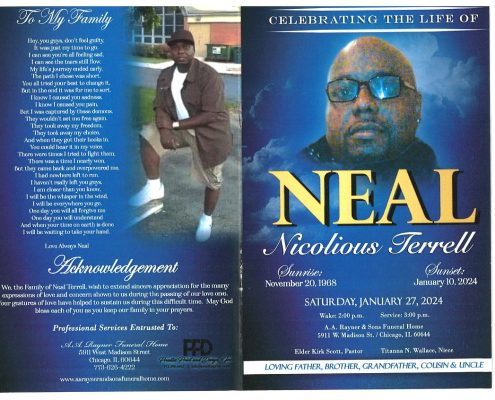 Neal N Terrell Obituary