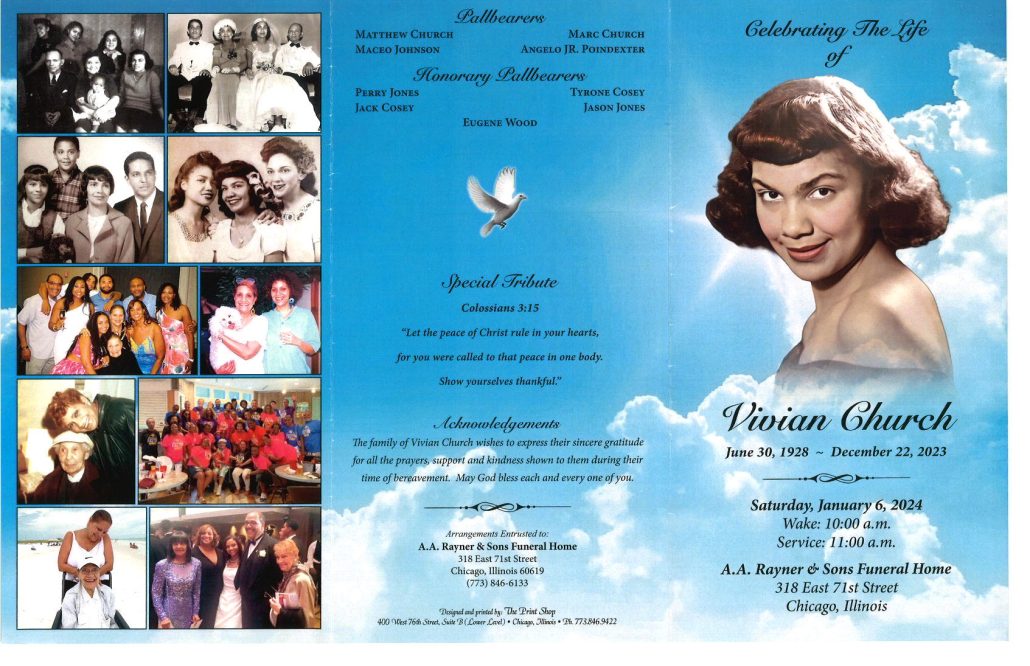 Vivian Church Obituary