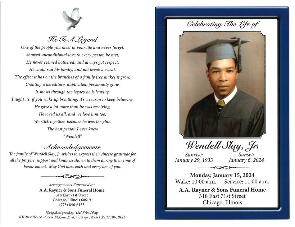 Wendell Slay Jr Obituary