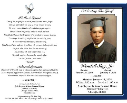 Wendell Slay Jr Obituary