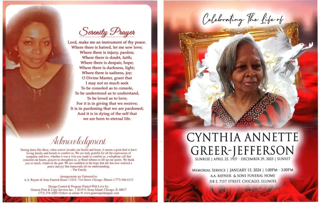 Cynthia Jefferson Obituary