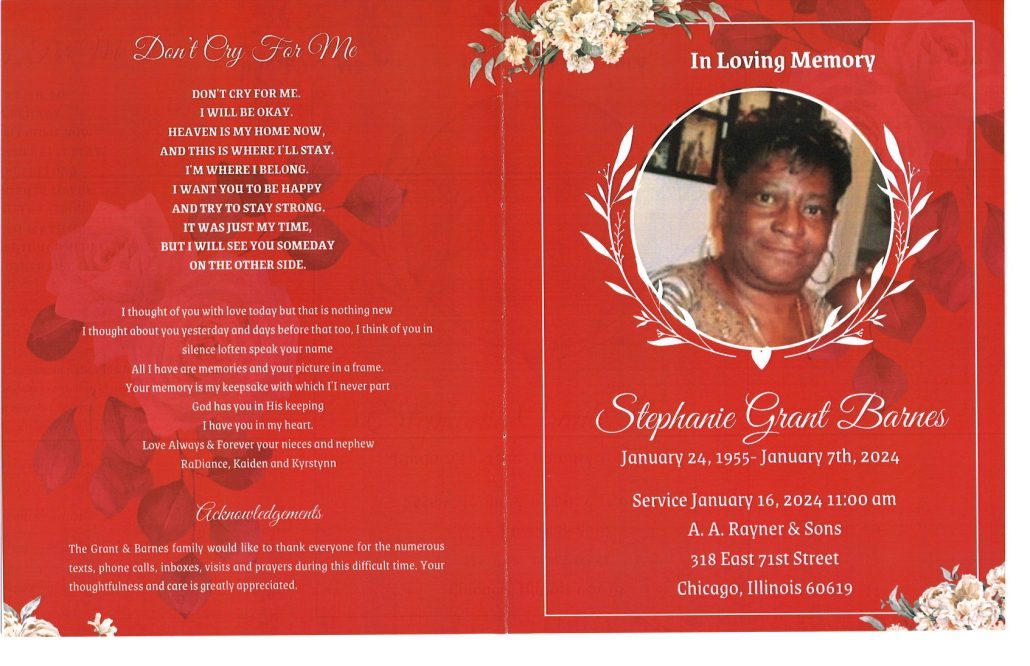 Stephanie G Barnes Obituary