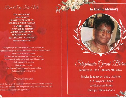 Stephanie G Barnes Obituary