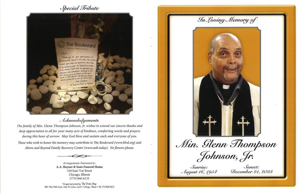 Glenn T Johnson Obituary