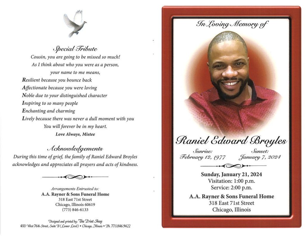 Raniel E Broyles Obituary