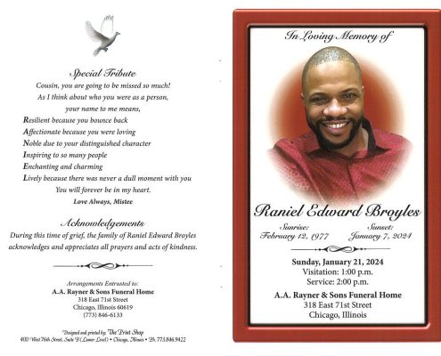 Raniel E Broyles Obituary