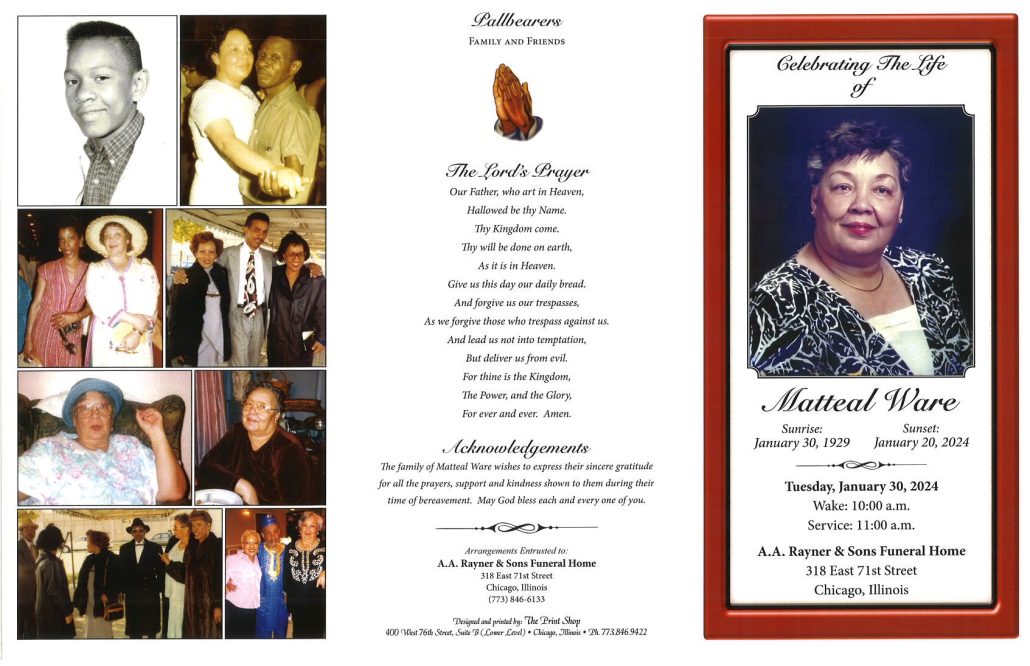 Matteal Ware Obituary