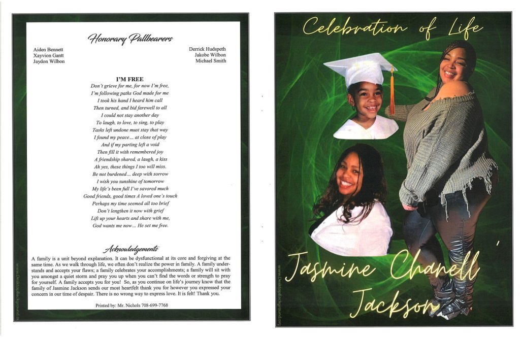 Jasmine C Jackson Obituary