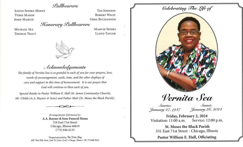 Vernita Sea Obituary