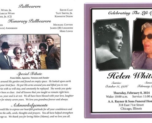 Helen White Obituary