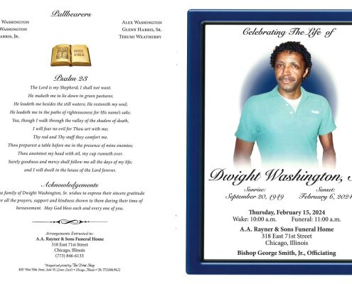 Dwight Washington Sr Obituary