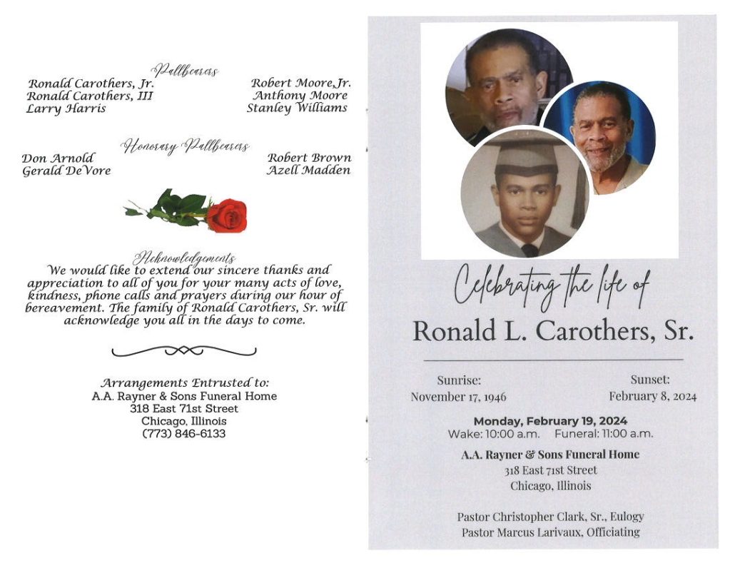 Ronald L Carothers Sr Obituary