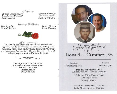 Ronald L Carothers Sr Obituary