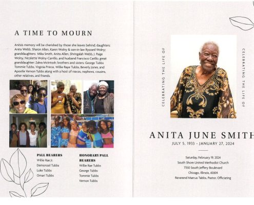 Anita J Smith Obituary