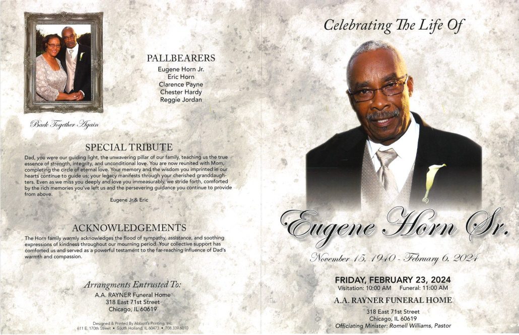 Eugene Horn Sr Obituary