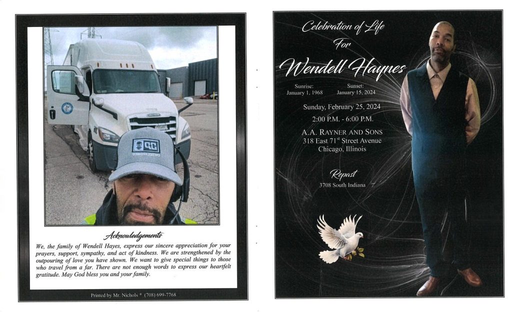 Wendell Haynes Obituary