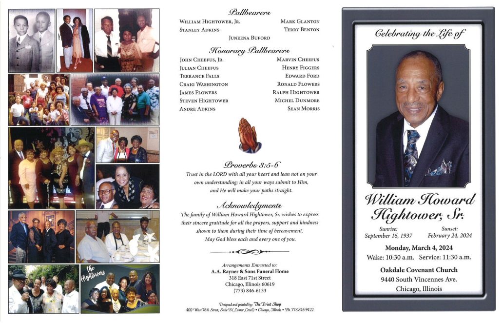 William H Hightower Sr Obituary