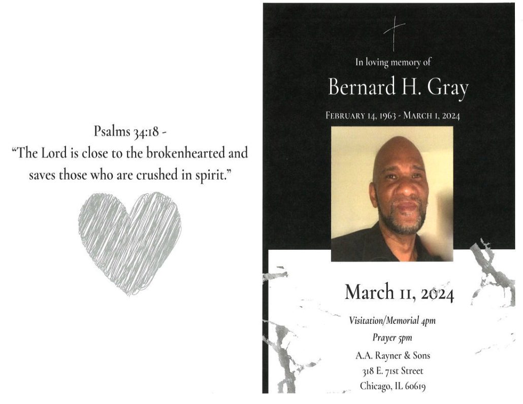 Bernard H Gray Obituary