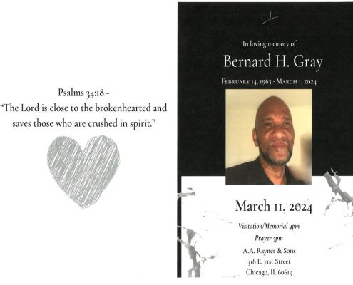 Bernard H Gray Obituary