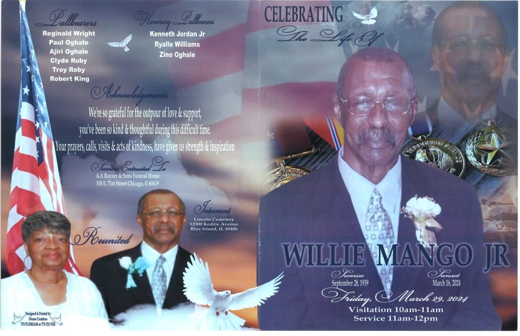Willie Mango Jr Obituary