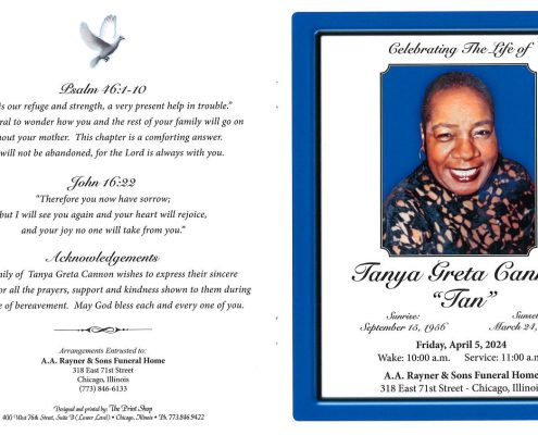 Tanya G Cannon Obituary