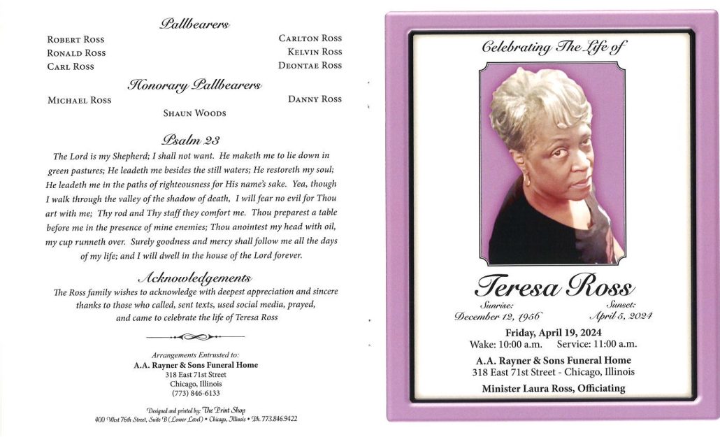 Teresa Ross Obituary