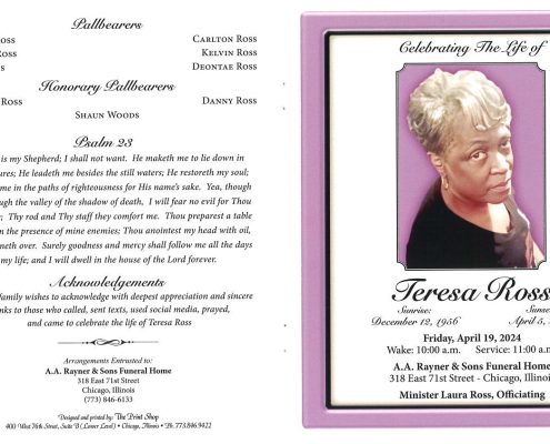 Teresa Ross Obituary