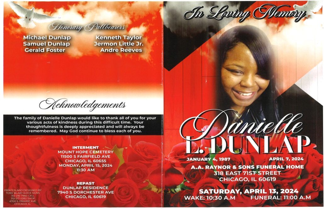 Danielle L Dunlap Obituary