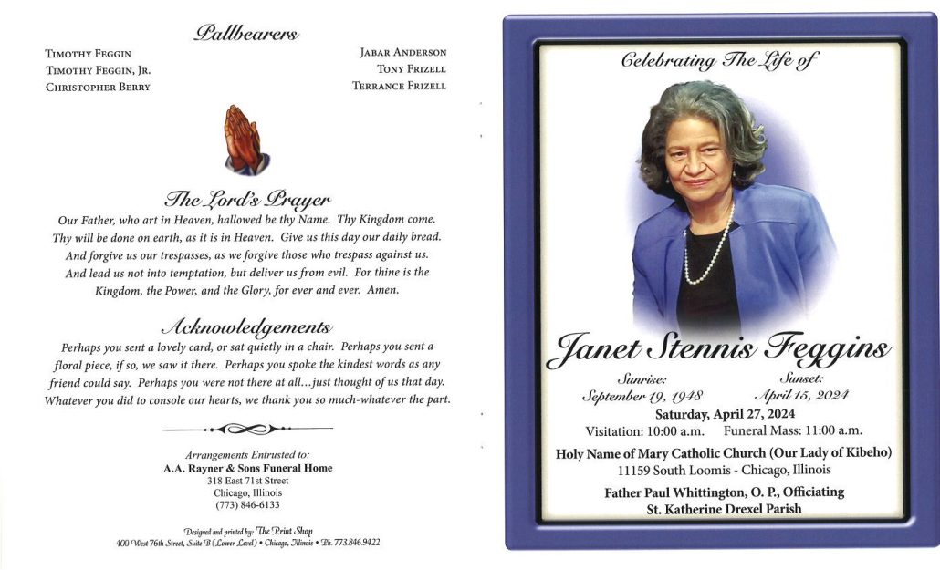Janet S Feggins Obituary