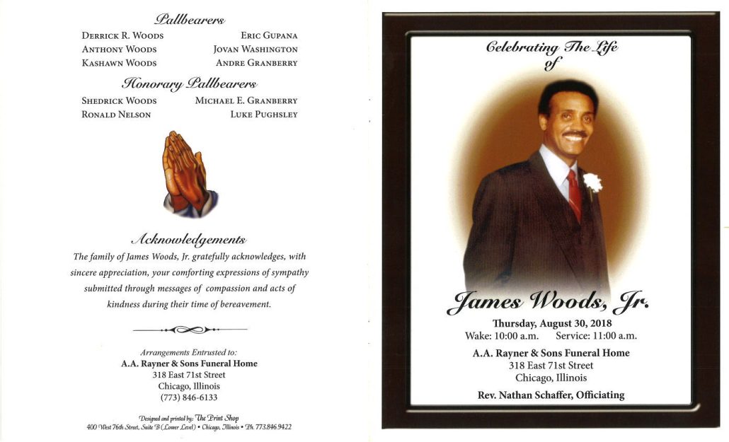 James Woods Jr Obituary