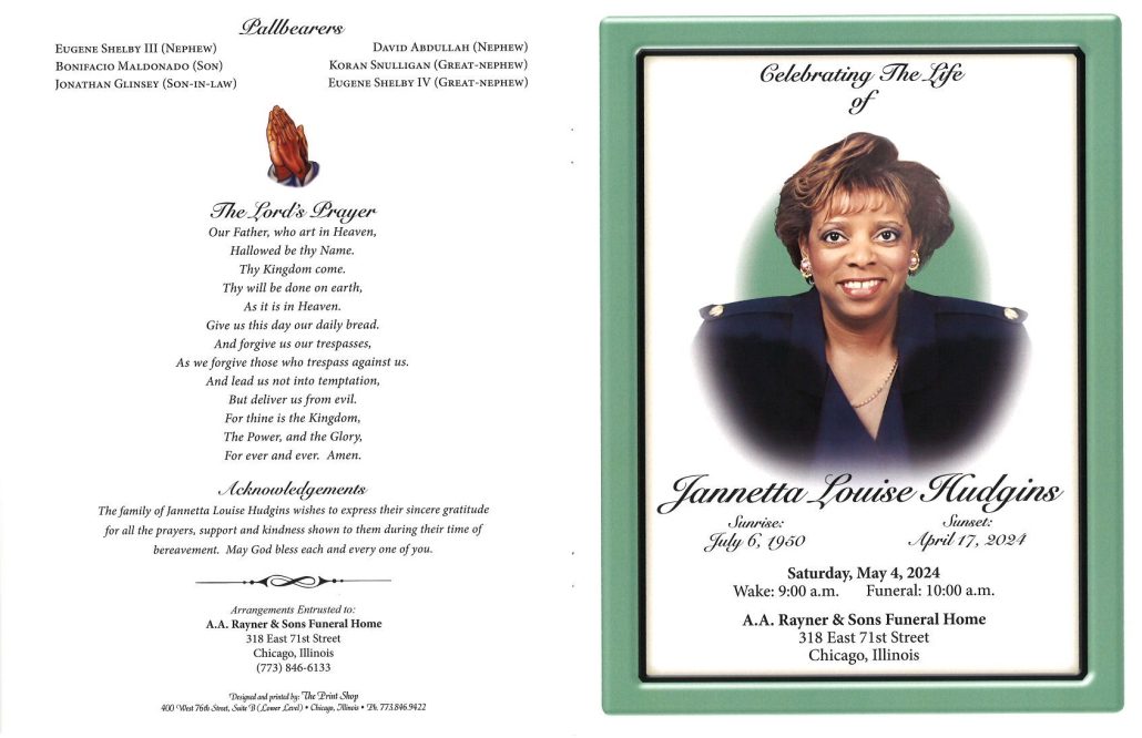 Jannetta L Hudgins Obituary