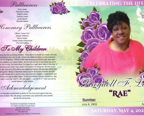 Raydell F Lacey Obituary