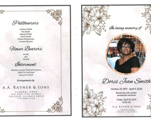 Doris J Smith Obituary