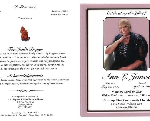 Ann L Jones Obituary