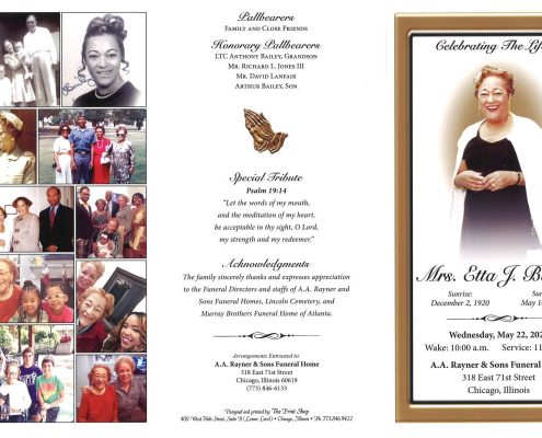 Etta J Bailey Obituary