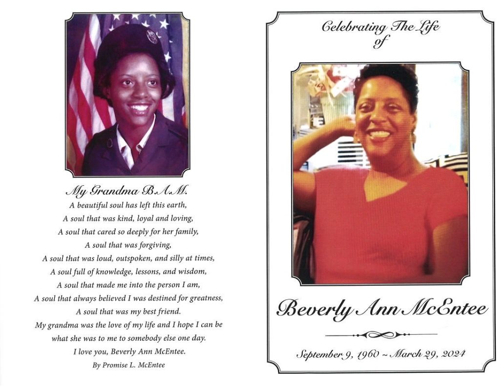 Beverly A McEntee Obituary